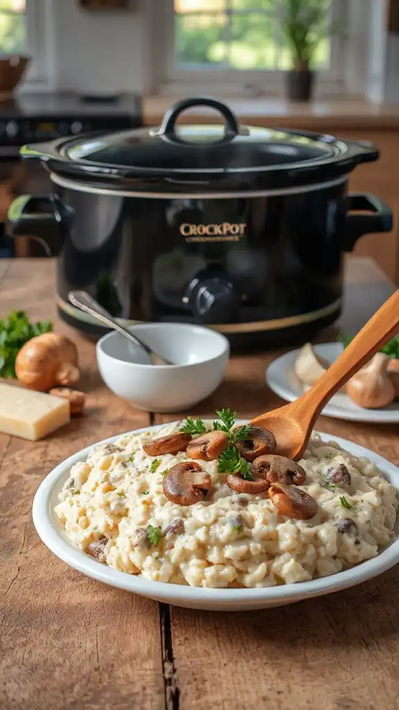 creamy mushroom risotto recipe