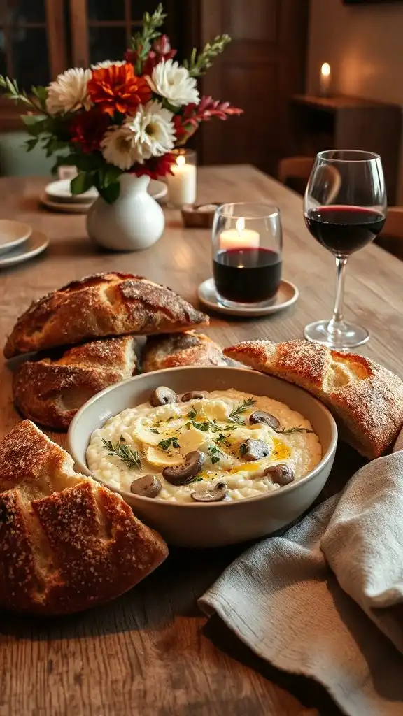 creamy mushroom risotto recipe