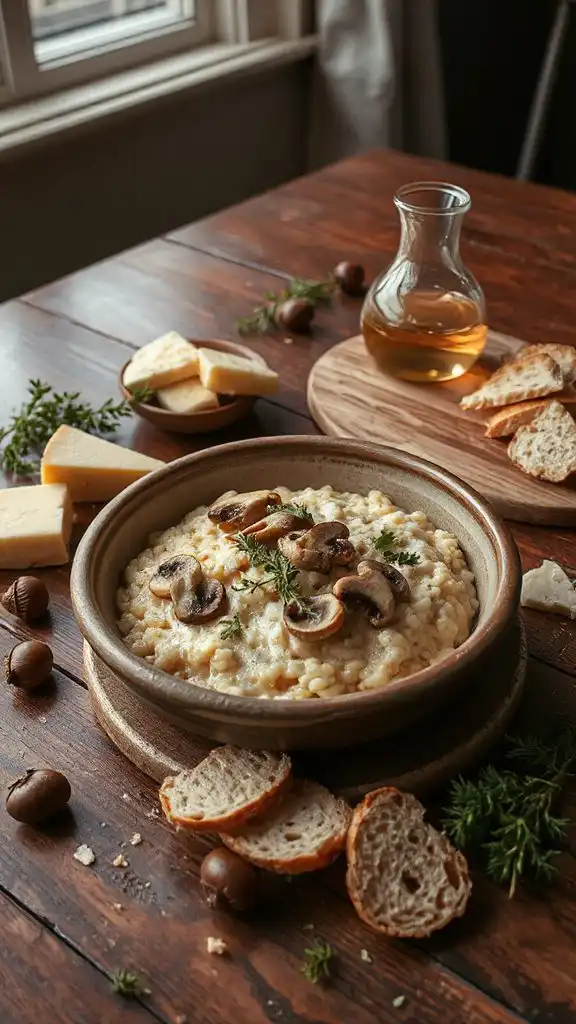 creamy mushroom risotto recipe