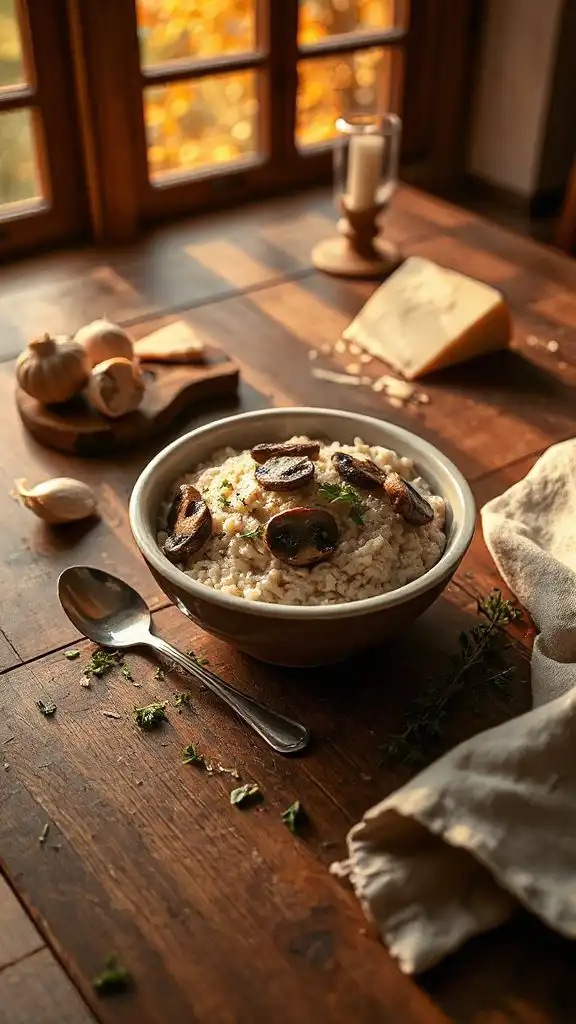 creamy mushroom risotto recipe