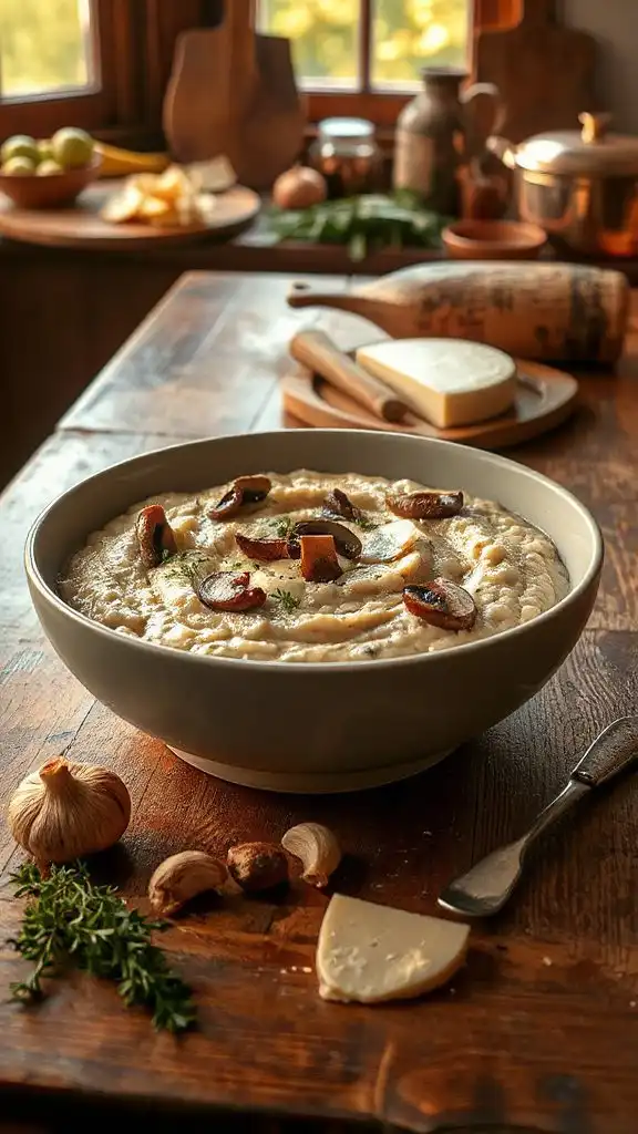 creamy mushroom risotto recipe
