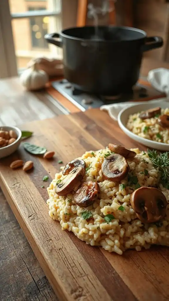 creamy mushroom risotto recipe