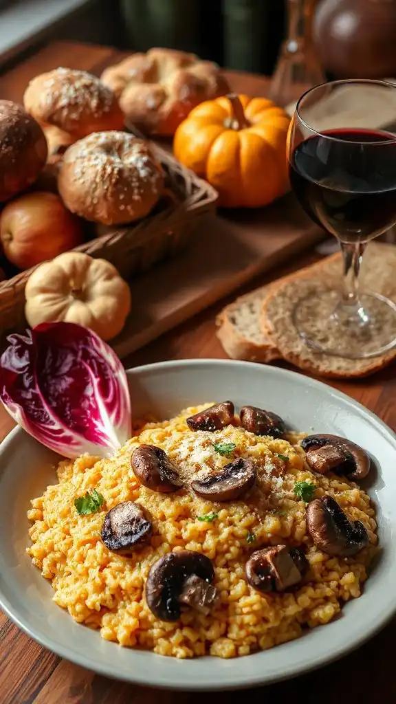 creamy mushroom risotto recipe