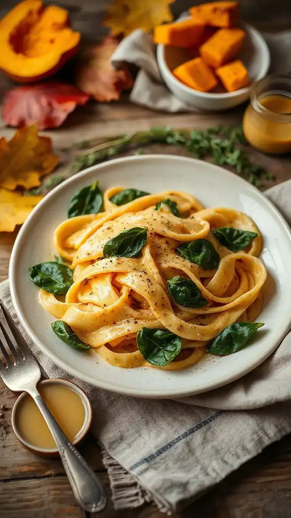 creamy mustard spinach pasta