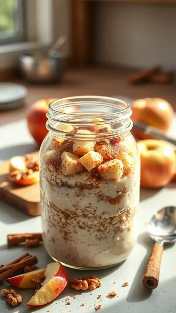 creamy oat apple dish