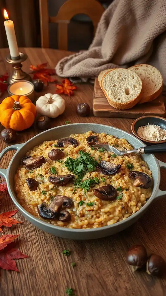 creamy one pot mushroom risotto