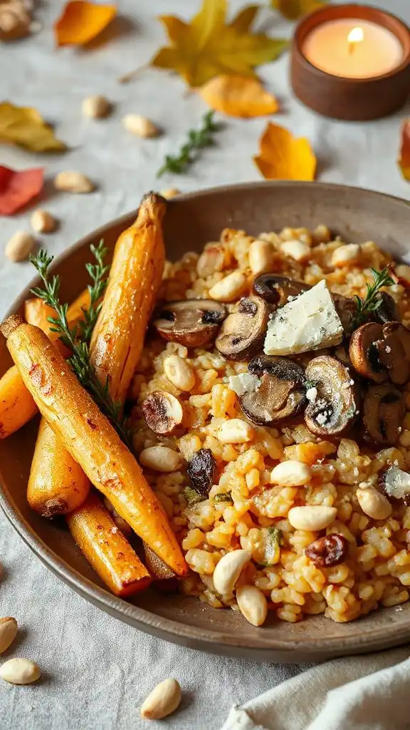 creamy parsnip mushroom risotto creamy parsnip mushroom risotto