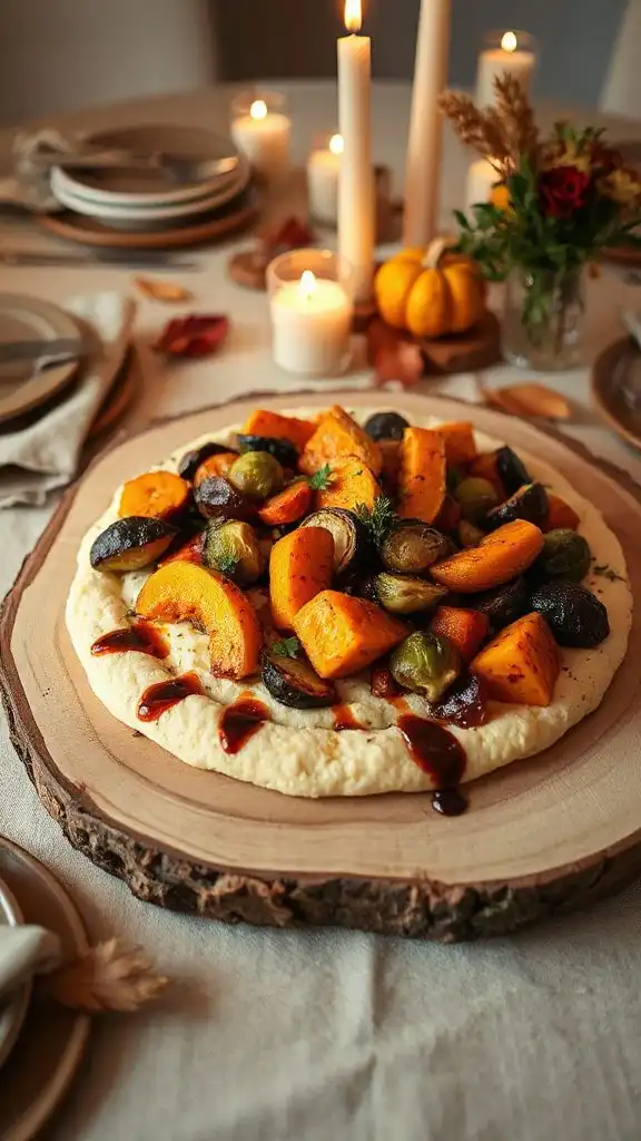 creamy polenta with vegetables