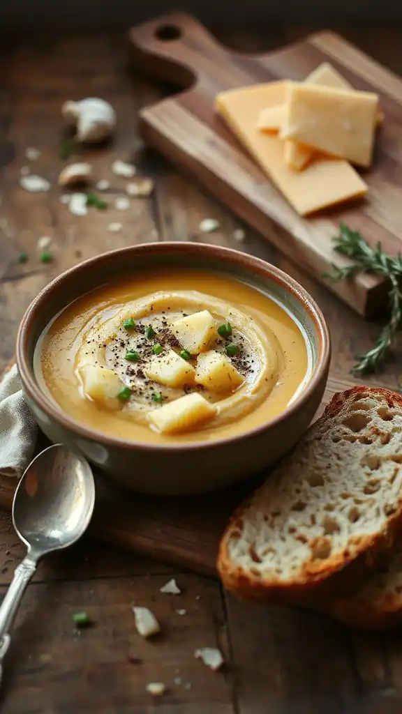 creamy potato cheddar soup