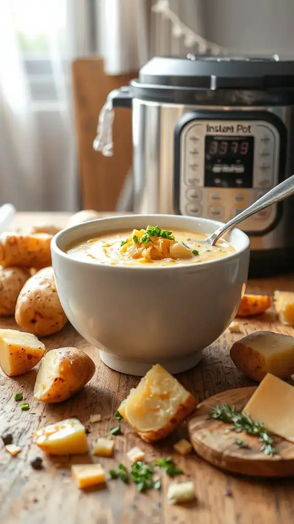 creamy potato cheddar soup