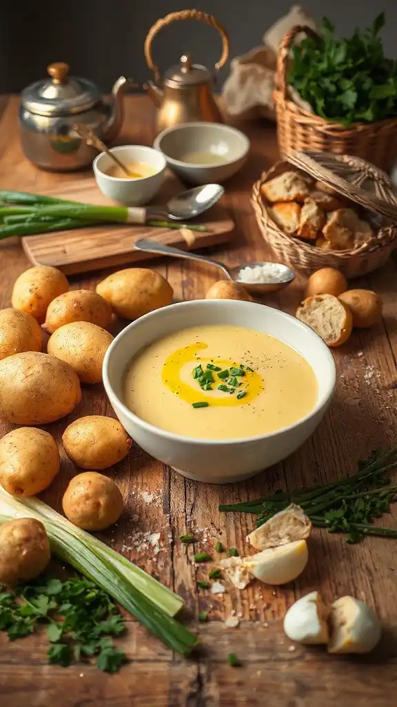 creamy potato leek soup