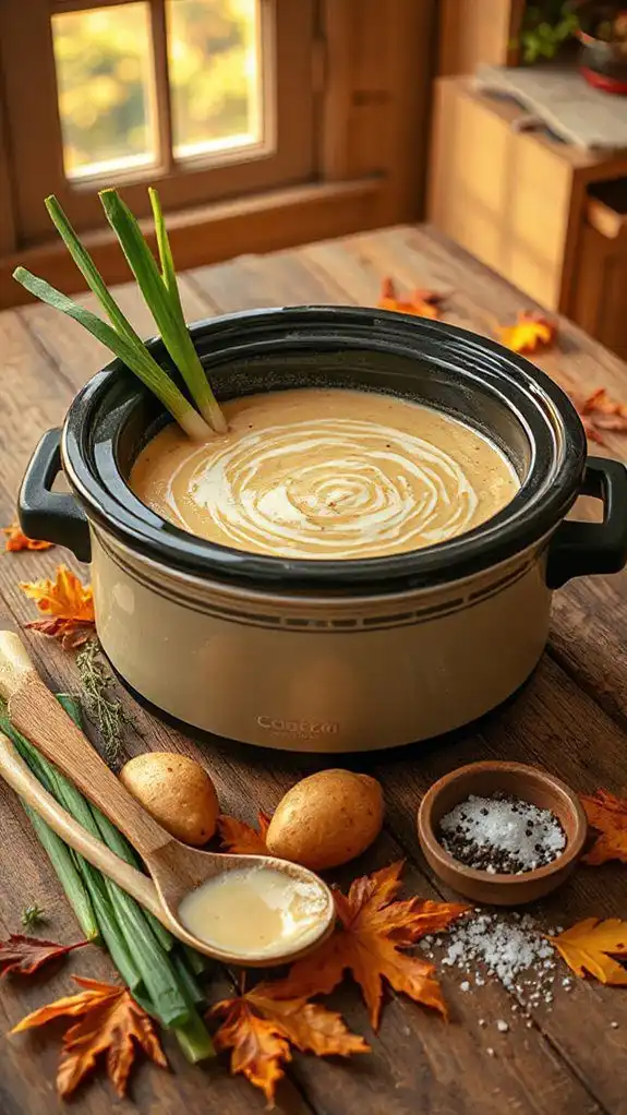 creamy potato leek soup