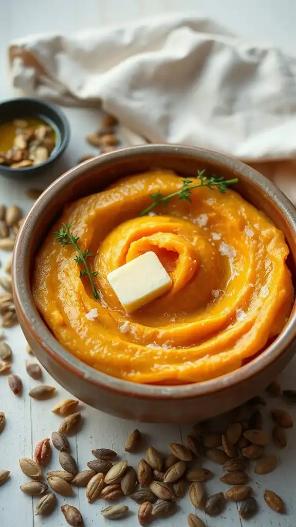 creamy potato pumpkin mash