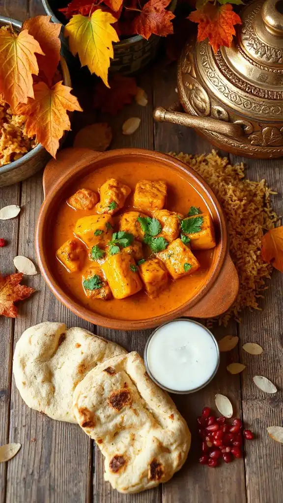 creamy pumpkin butter chicken