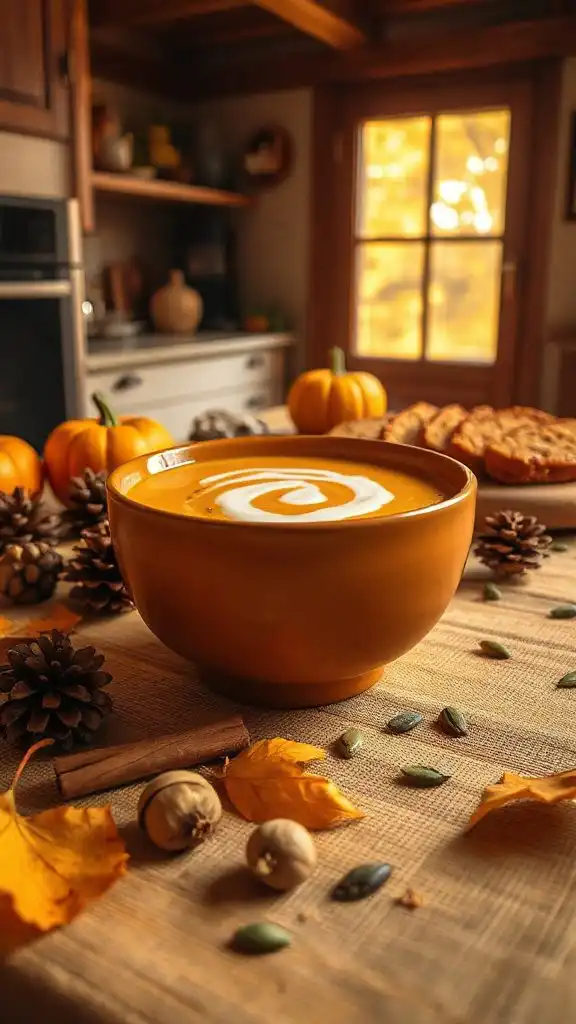 creamy pumpkin cashew soup
