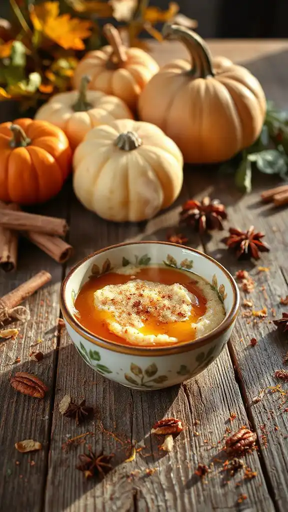 creamy pumpkin chai dessert