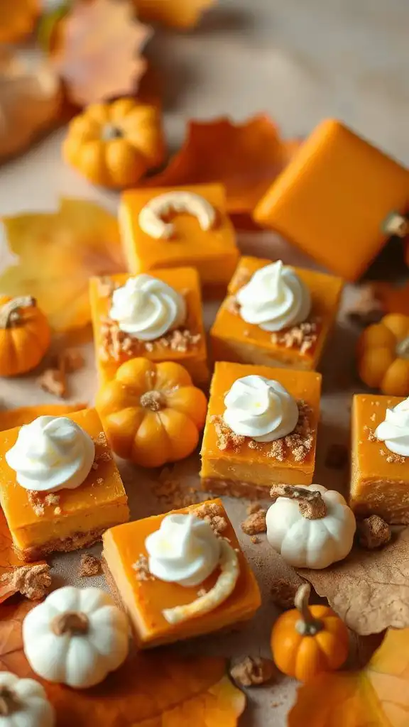 creamy pumpkin cheesecake bites