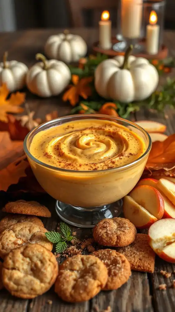 creamy pumpkin cheesecake dip