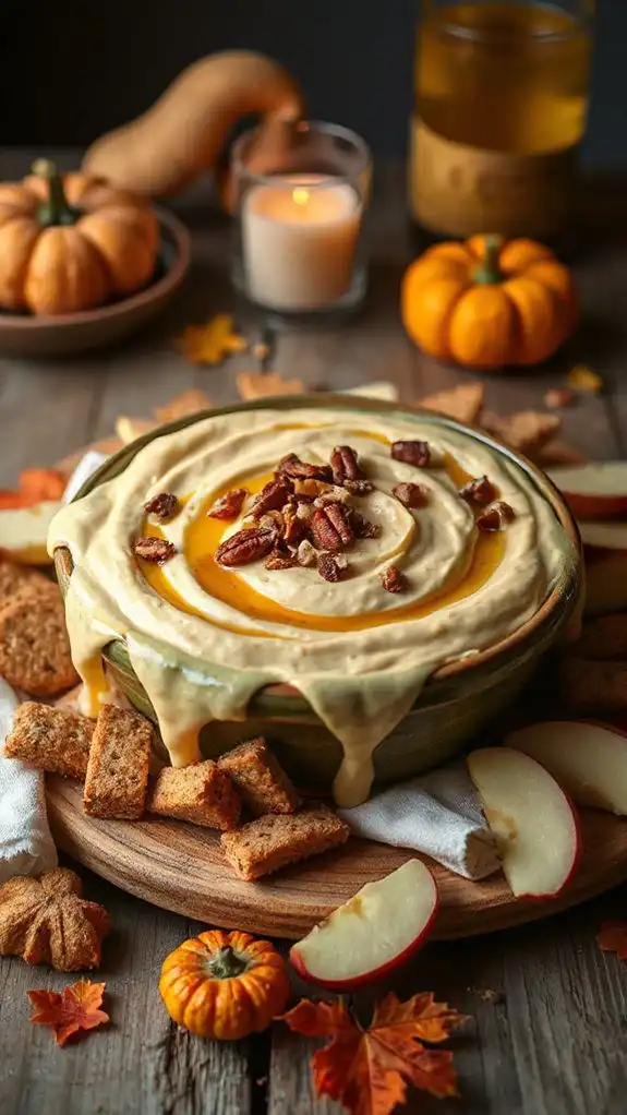 creamy pumpkin cheesecake dip