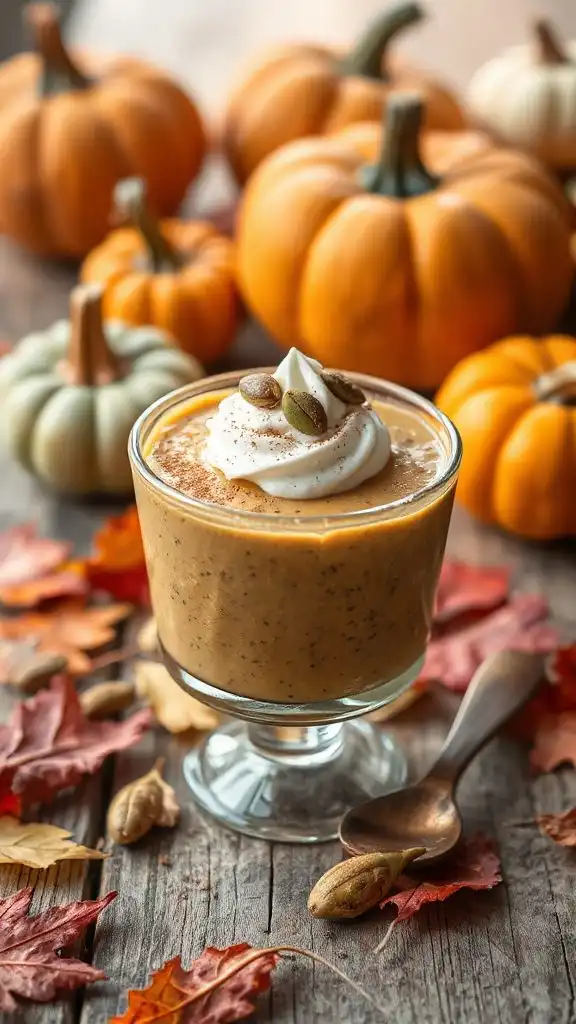 creamy pumpkin chia pudding