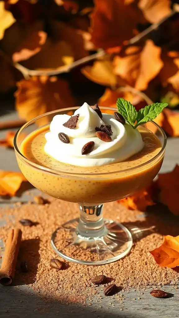 creamy pumpkin chia pudding