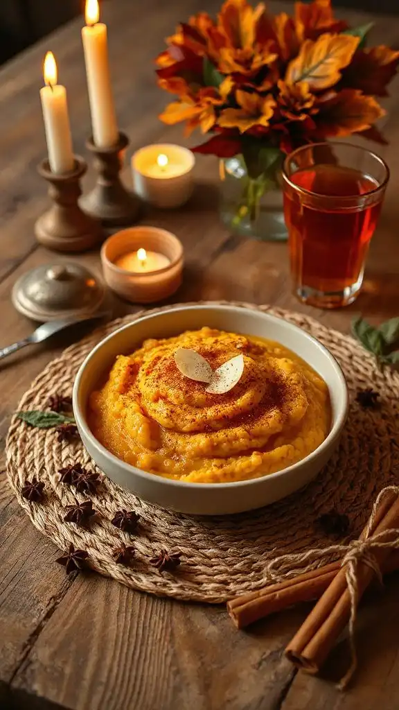 creamy pumpkin cinnamon risotto
