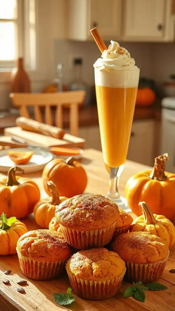 creamy pumpkin coconut milkshake