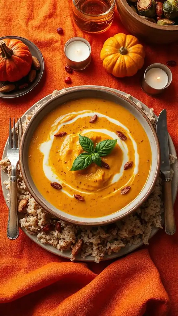 creamy pumpkin curry bowl