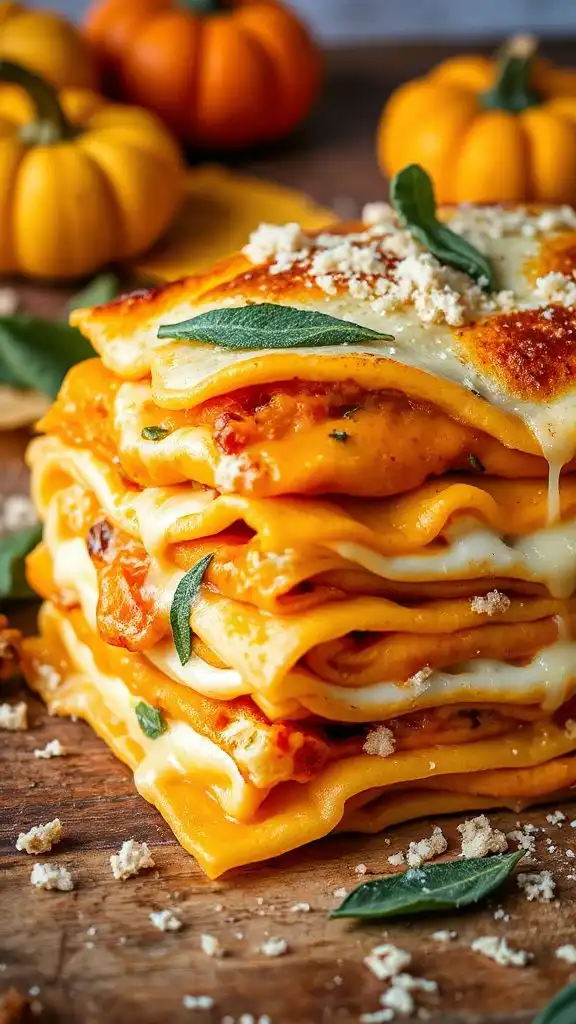 creamy pumpkin lasagna delight creamy pumpkin lasagna delight