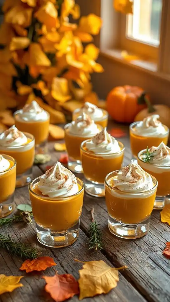 creamy pumpkin mousse dessert