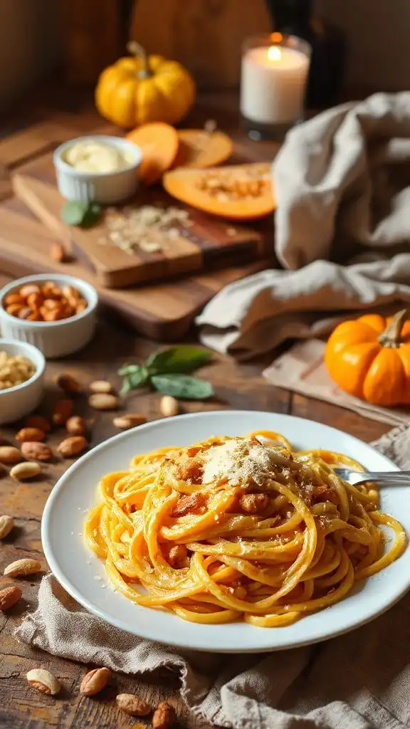 creamy pumpkin pasta delight