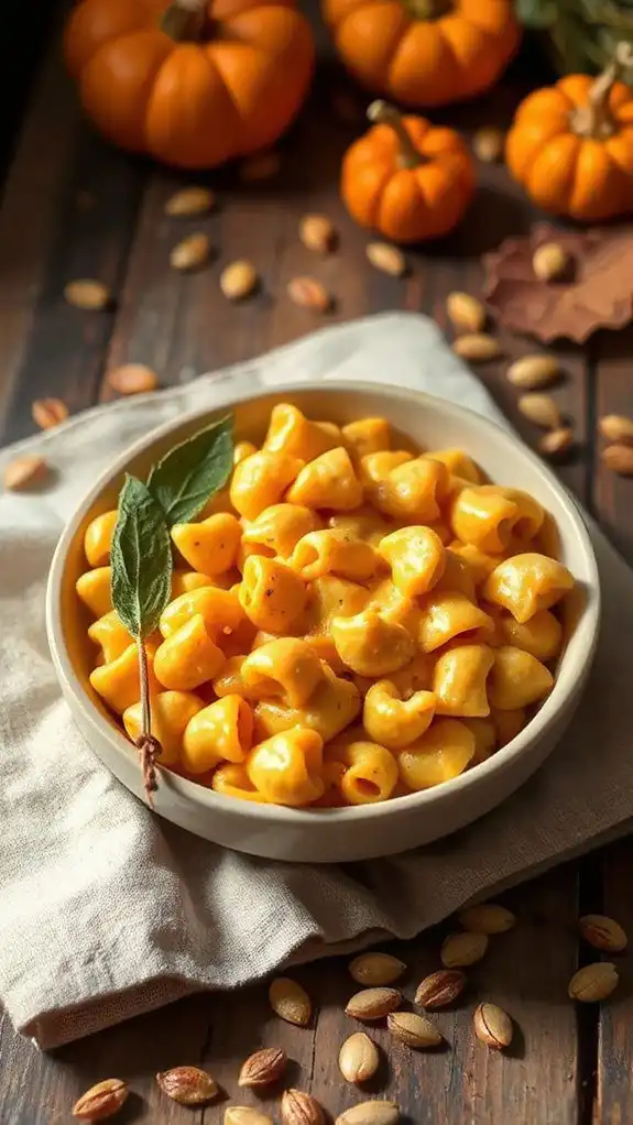 creamy pumpkin pasta dish