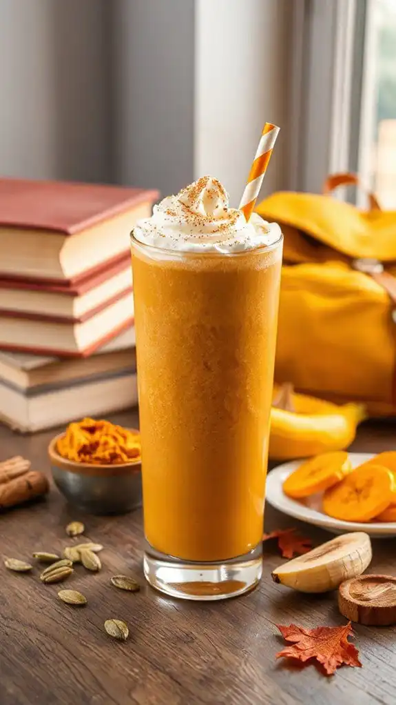 creamy pumpkin peanut shake