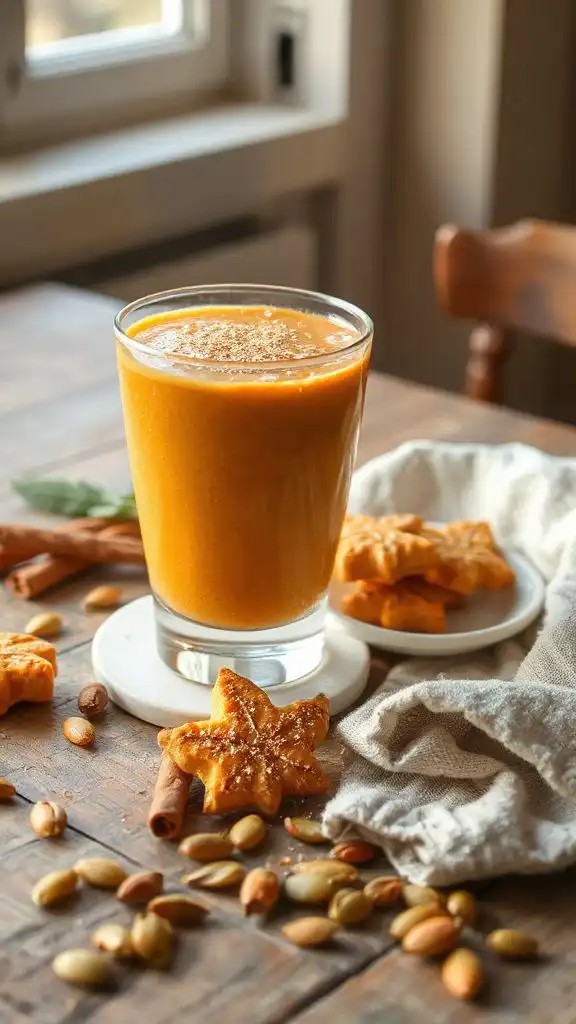 creamy pumpkin pie smoothie creamy pumpkin pie smoothie