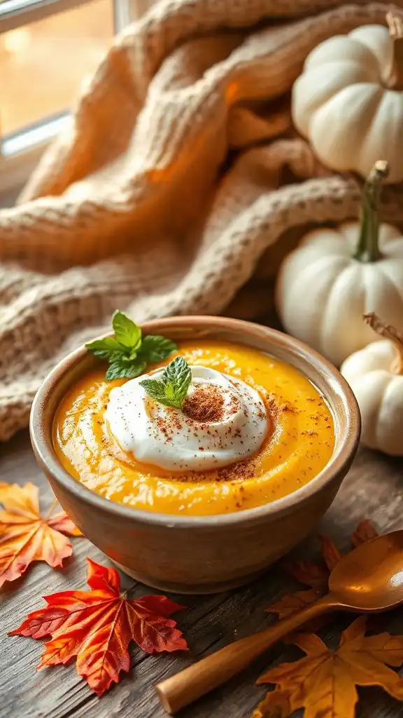 creamy pumpkin rice pudding