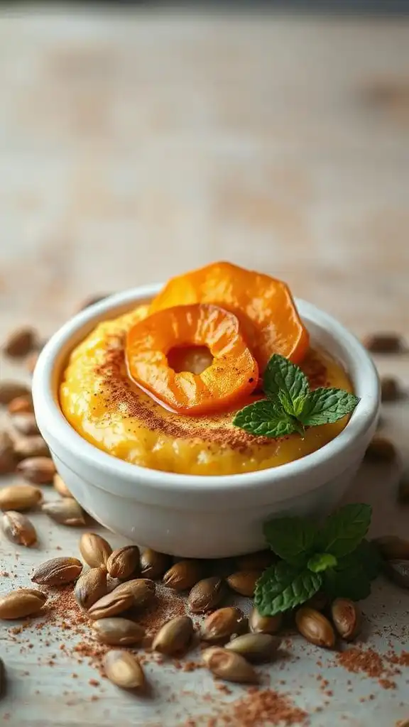 creamy pumpkin rice pudding
