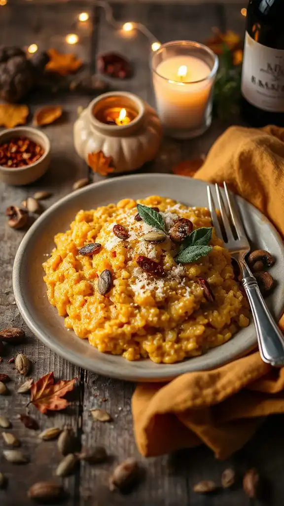 creamy pumpkin risotto delight