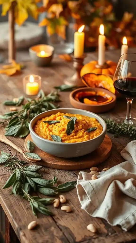 creamy pumpkin sage risotto