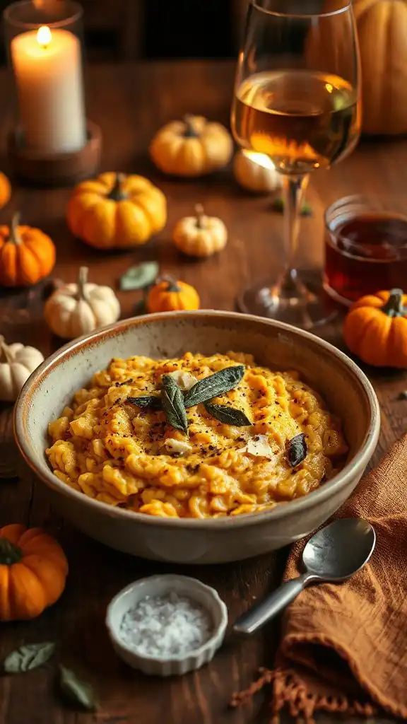 creamy pumpkin sage risotto creamy pumpkin sage risotto
