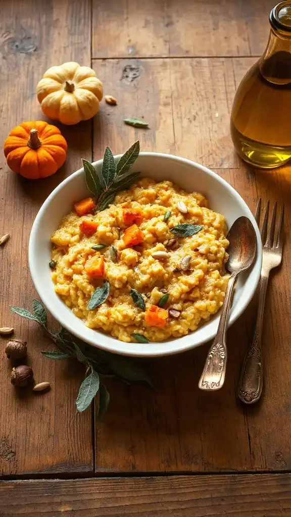 creamy pumpkin sage risotto