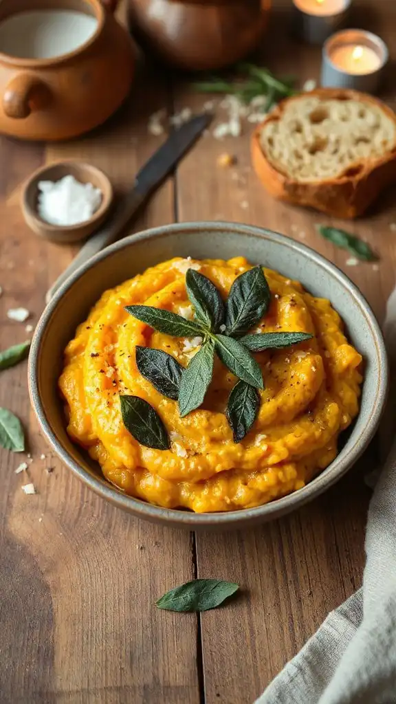 creamy pumpkin sage risotto