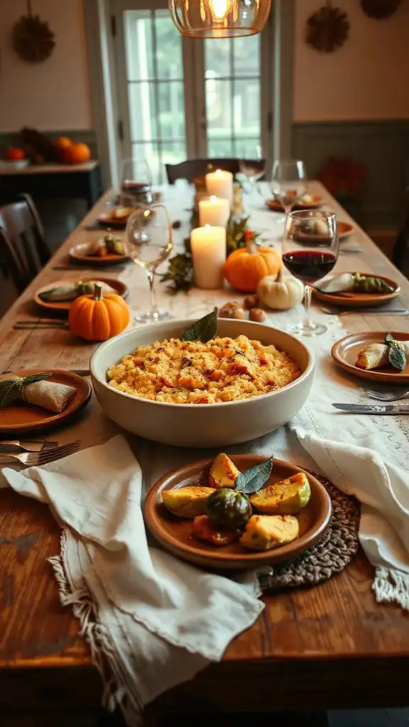 creamy pumpkin sage risotto