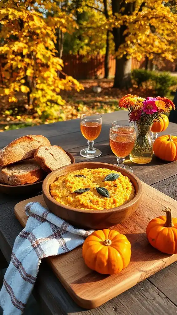 creamy pumpkin sage risotto