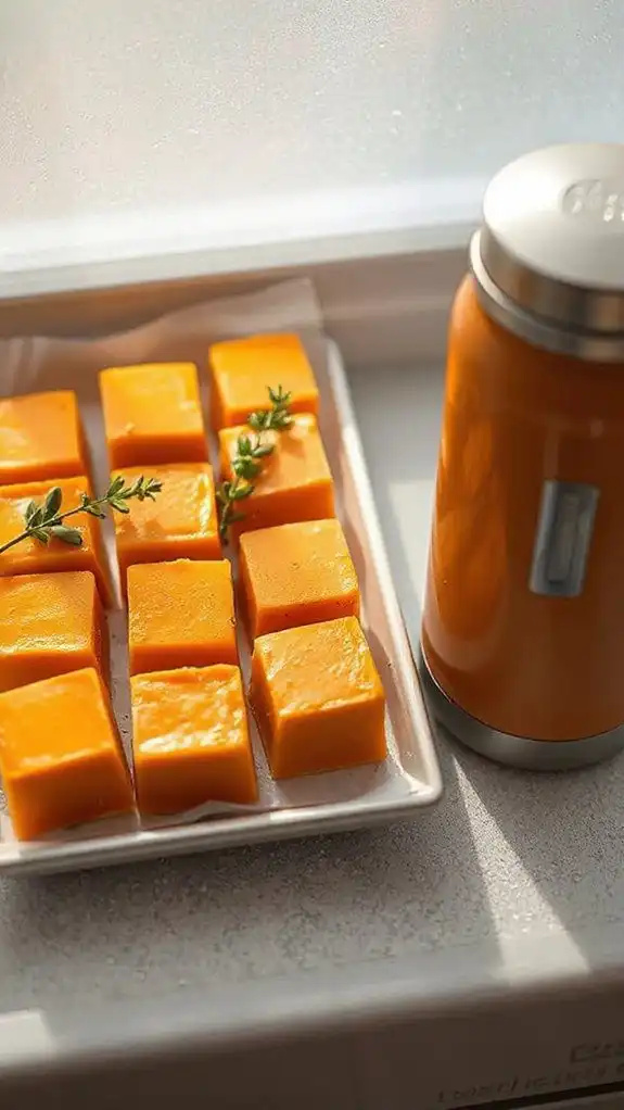 creamy pumpkin soup cubes