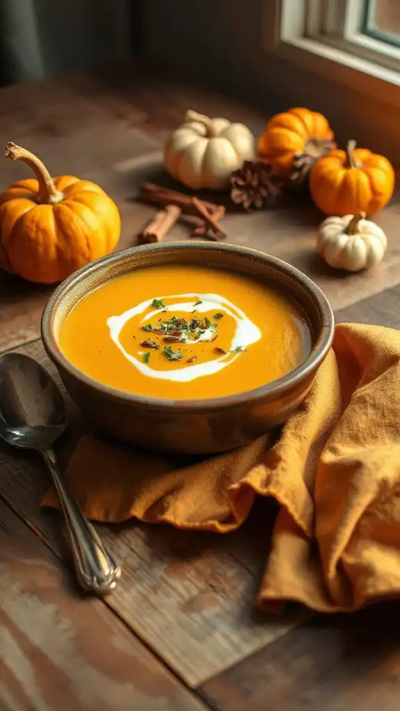 creamy pumpkin soup recipe