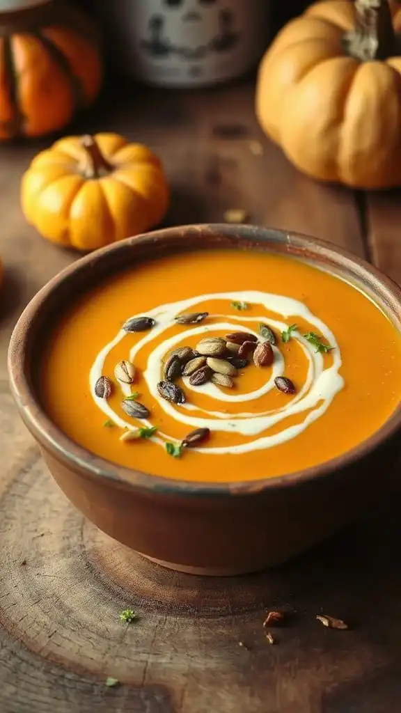 creamy pumpkin soup starter