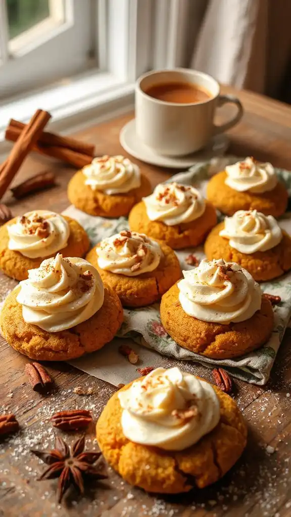 creamy pumpkin spice cookies