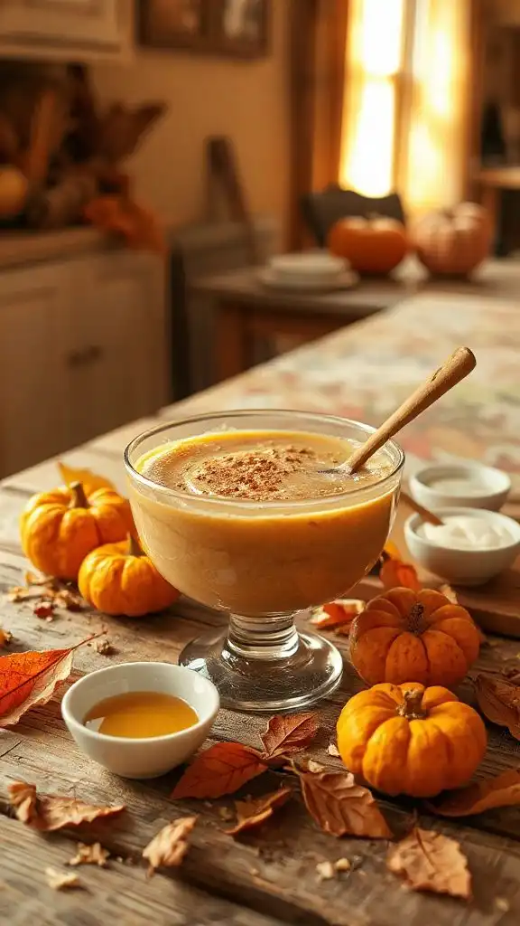 creamy pumpkin spice pudding