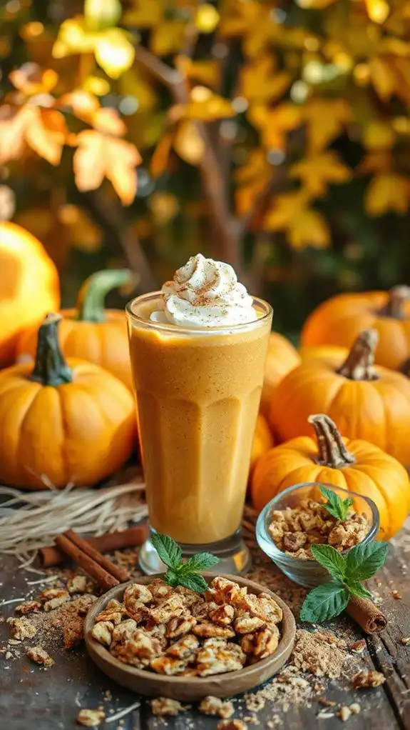 creamy pumpkin spice smoothie
