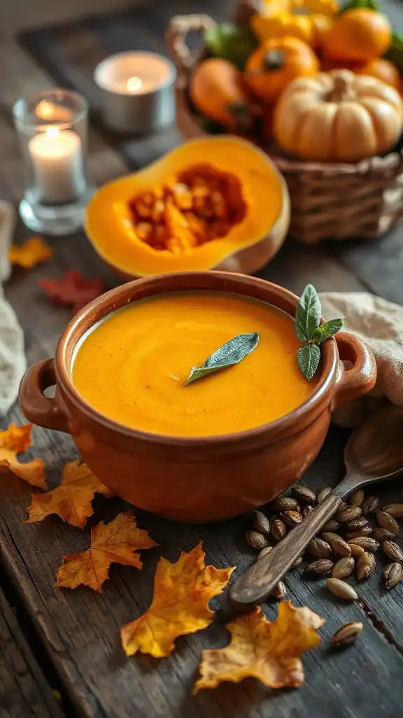 creamy pumpkin squash soup